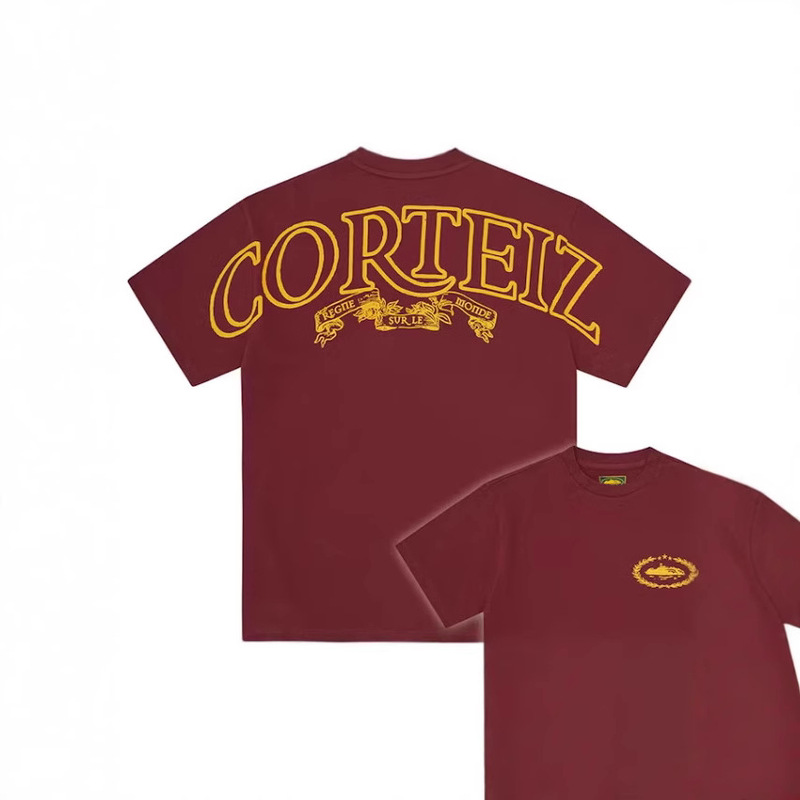 Cross-Border Exclusive Corteiz Alcatraz Classic Logo Back Letter Double Yarn Pure Cotton Unisex Short-Sleeve T-Shirt Cross-Border Exclusive Corteiz Alcatraz Classic Logo Back Letter Double Yarn Pure Cotton Unisex Short-Sleeve T-Shirt