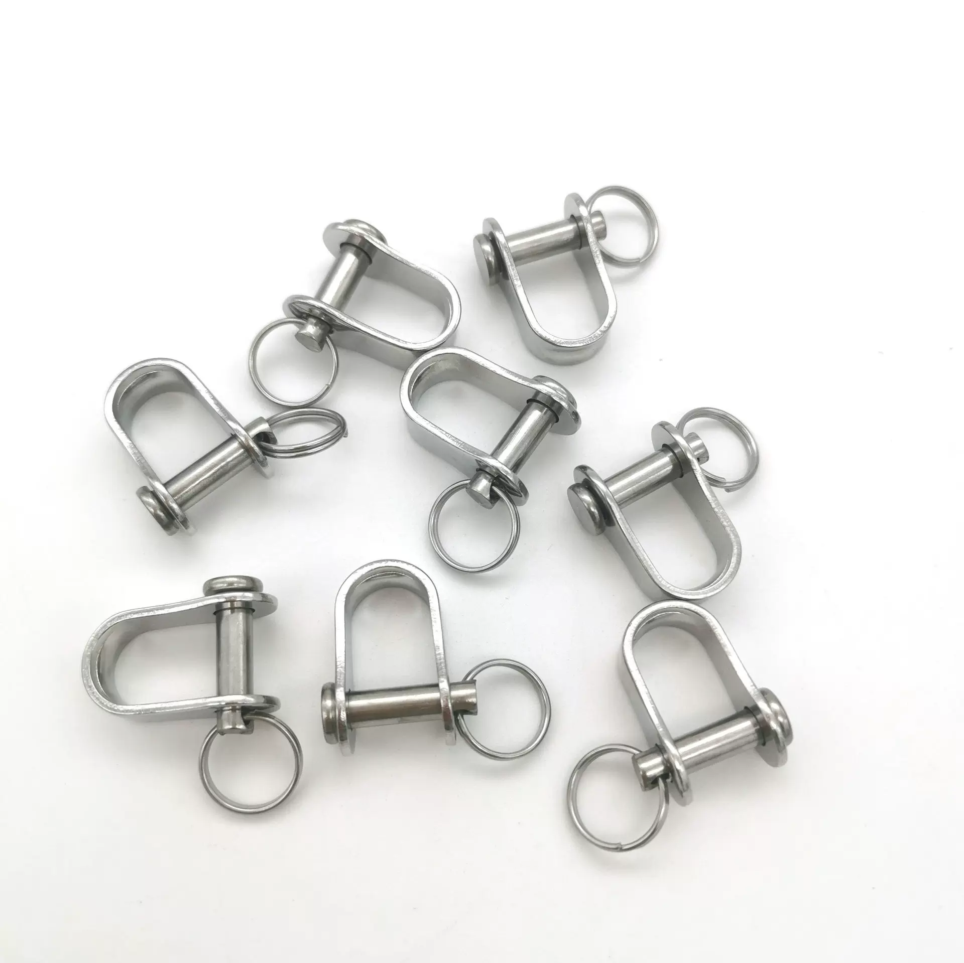 不锈钢卸扣 板式冲压卸扣 D型卸扣 船用索具五金配件