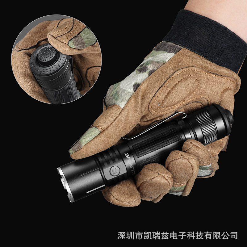 凯瑞兹360X1 战术强光手电户外便携式可充电超亮远射户外骑行照明