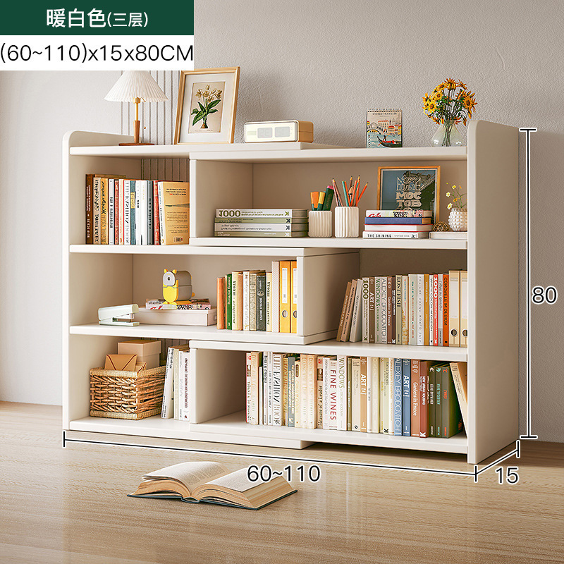 Escritorio de múltiples capas de almacenamiento rack de almacenamiento de escritorio estantería armario de oficina piso pequeña estantería estudiante casa gabinete