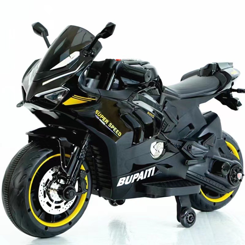 페인트 블랙 (더블 드라이브 대형 배터리) 실제 자동차 키 + 핸드 트위스트 + 휠 라이트 + 조기 교육 + 블루투스