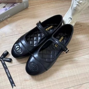 Sweet Diamond Leather Buckle Mary Jane Shoes 2025 Early Spring Fashion New Toe Embroidered Shallow Mouth Women's Shoes