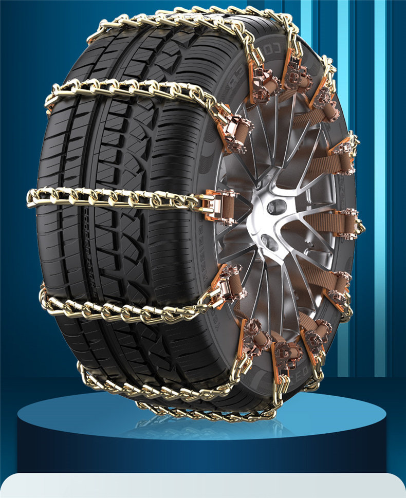 New Type of Car Tire Anti-Skid Chain That Does Not Damage Tires, Suitable for Off-Road Vehicles, Suvs, and Small Cars, Universal Winter Snow Anti-Skid Chain