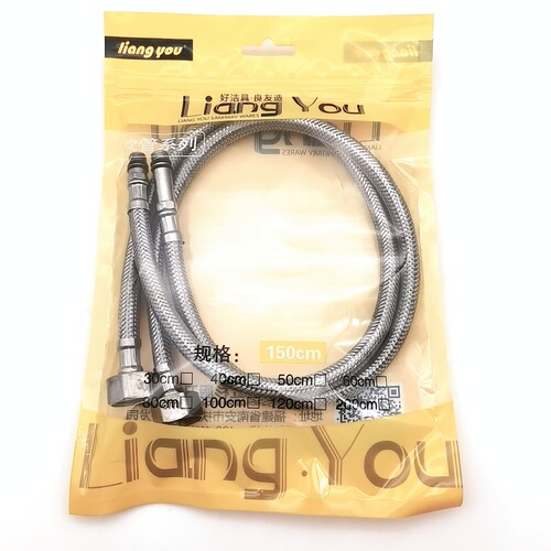 304 stainless steel braided pointed nozzle soft tube faucet inlet pipe basin sink accessories hot and cold upper water supply