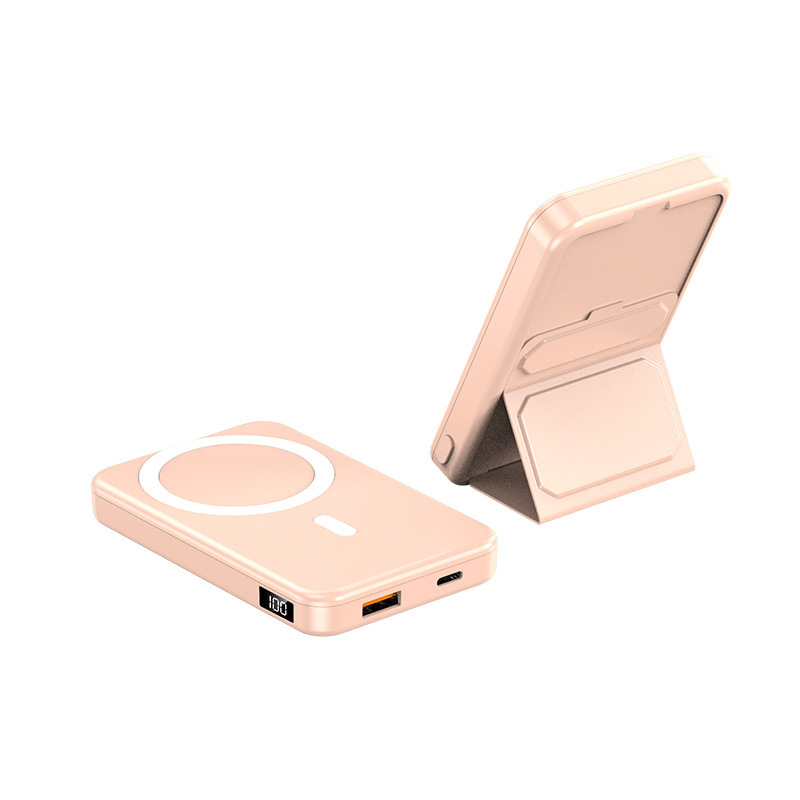 Magsafe スタンド磁気ワイヤレス電源銀行 PD20W 双方向急速充電バッククリップモバイル電源 10000 mAh|undefined