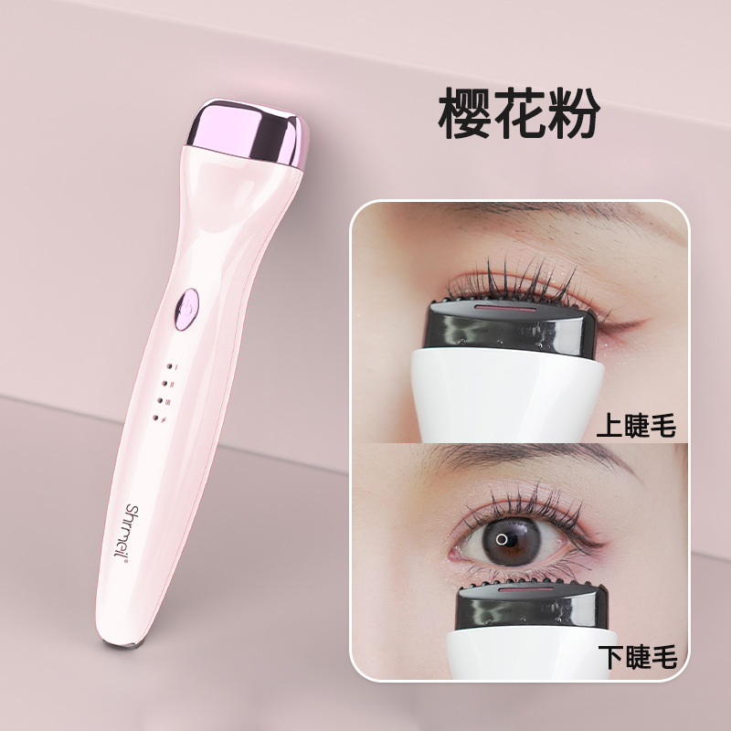 Rizador de Pestañas Eléctrico Térmico Eléctrico, Recargable, Térmico para Maquillaje de Ojos