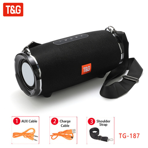 TG187 War Drum Wireless Bluetooth Speaker, Strap Outdoor Subwoofer, War Drum Card Bluetooth Speaker