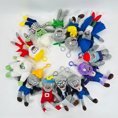 Factory Direct Supply New Plant Zombie Plush Keychain Decorative Accessories Cross-border Bestseller AliExpress