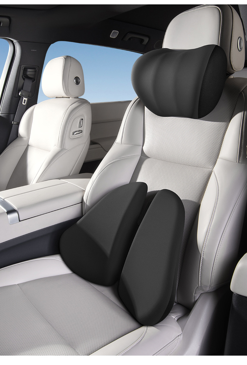 Car lumbar support electric heating massage cushion for long-term sitting in the car, lumbar support pad, car-mounted heating neck pillow