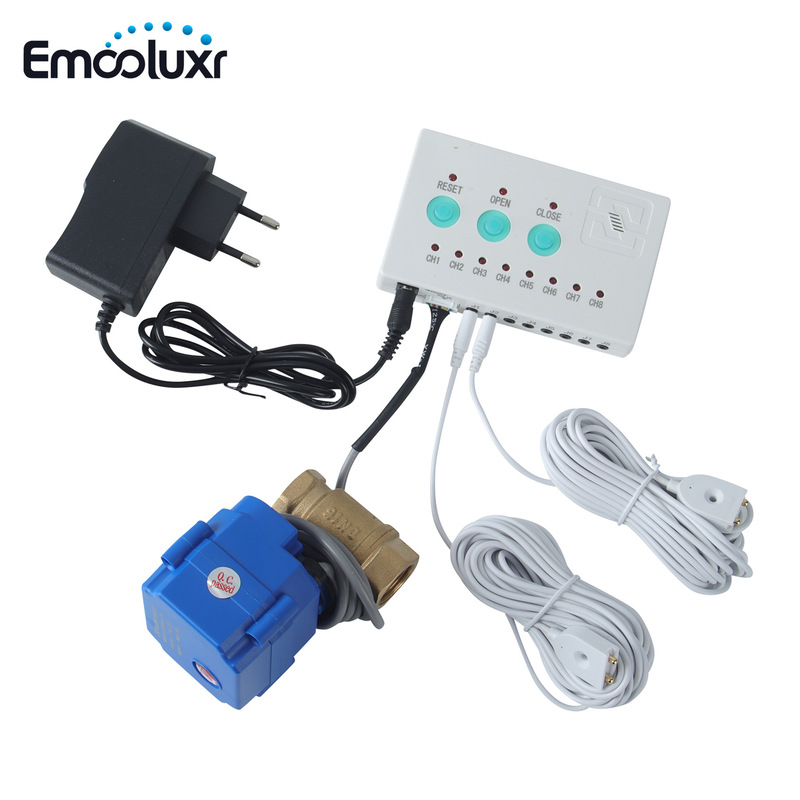 Household Water Leakage Alarm with Automatic Shut-Off Valve, Kitchen Warehouse Machine Room Overflow Induction Automatic Alarm Household Water Leakage Alarm with Automatic Shut-Off Valve, Kitchen Warehouse Machine Room Overflow Induction Automatic Alarm