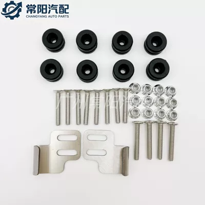 Motorcycle trunk side box quick-release buckle, trunk bottom - 8-pieces-of-i-shaped-side-box-buckleshard-plastic-side-clips