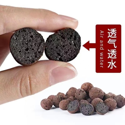 Large bag of expanded clay pebbles for the bottom of succulent soil, flower pot, special breathable surface filling, gardening lightweight clay pebbles wholesale 