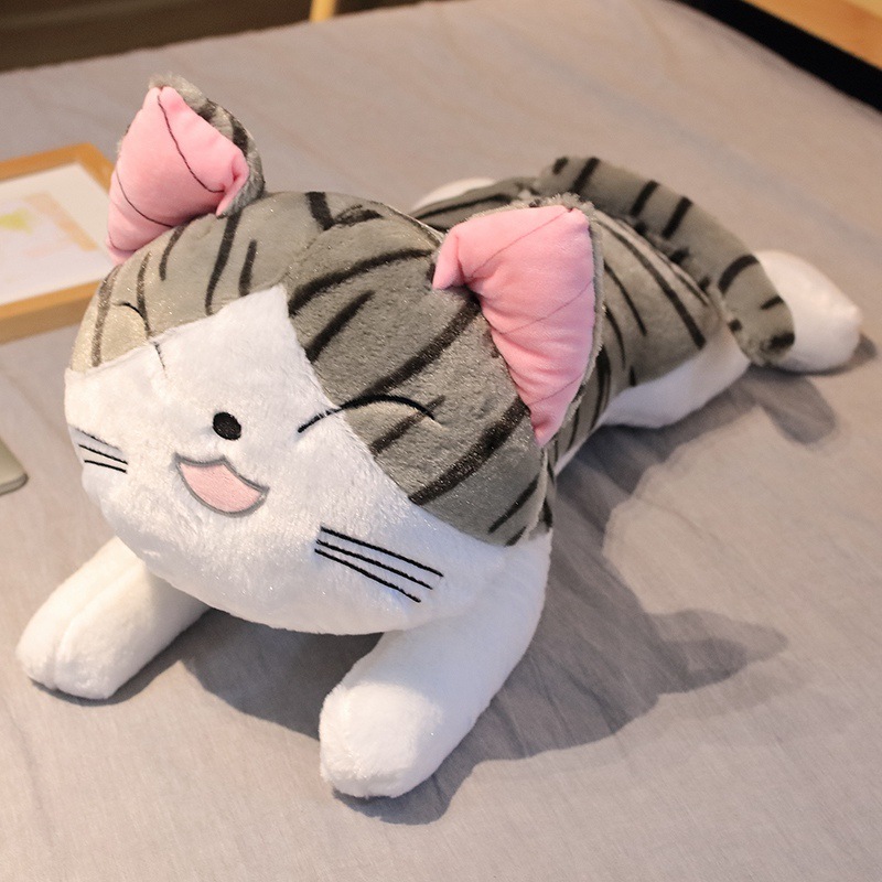 Juguete de peluche de gato de queso Muñeca de gato de queso Almohada Habitación privada Muñeca de gato dulce Regalo de cumpleaños