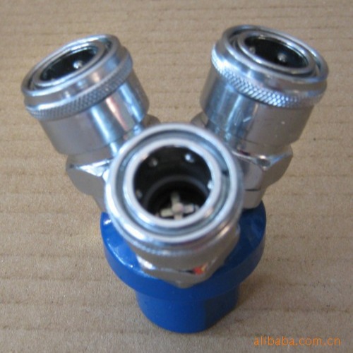 空压机气管三通二通自锁快速接头快接圆三通/快速接头/圆三叉SMY