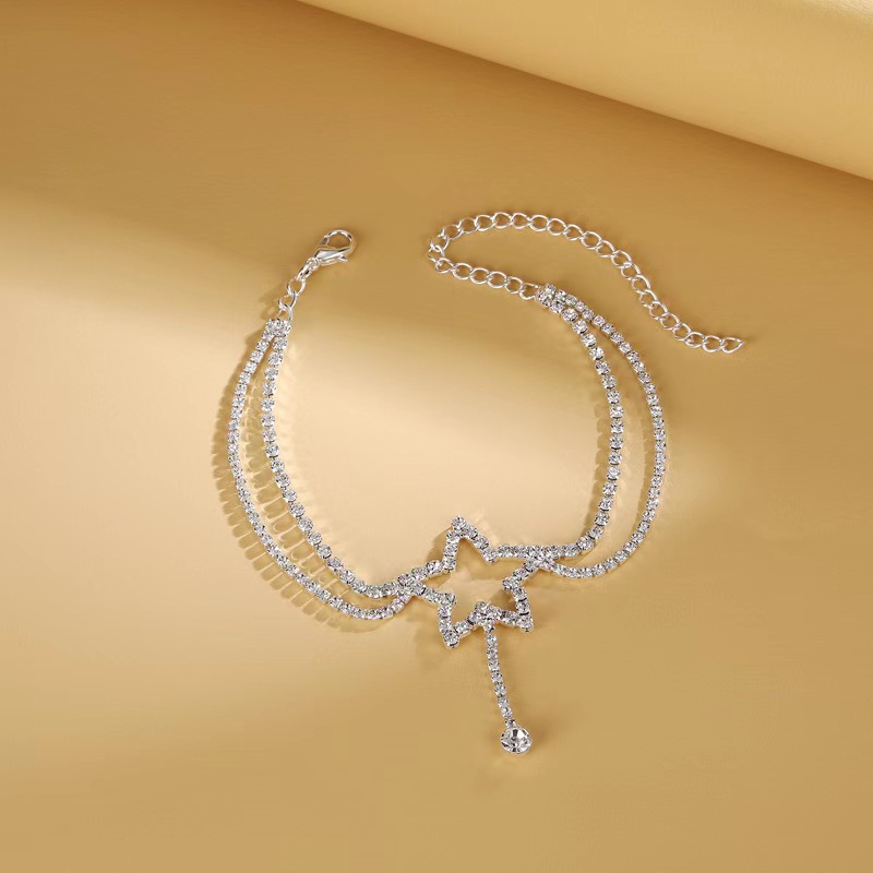 Anklet Classification Wholesale Jewelry Sexy Star Alloy Rhinestones Anklet