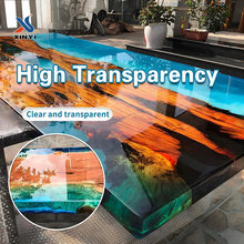 河流桌专用浇注胶水晶滴胶高透明3:1自消泡diy材料环氧树脂ab胶