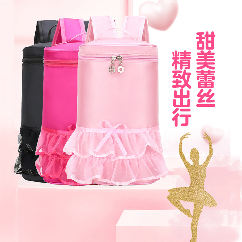 Mochila bolsa de baile de los niños bolsa de Ballet de gran capacidad de encaje princesa bolsa hermosa bolsa de baile