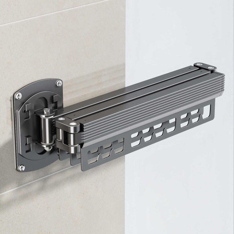 Folding Clothes Drying Rack, Punch-Free Balcony Household Wall-Mounted Invisible Retractable Drying Rack Multi-Functional Hanging Rack Organization Folding Clothes Drying Rack, Punch-Free Balcony Household Wall-Mounted Invisible Retractable Drying Rack Multi-Functional Hanging Rack Organization