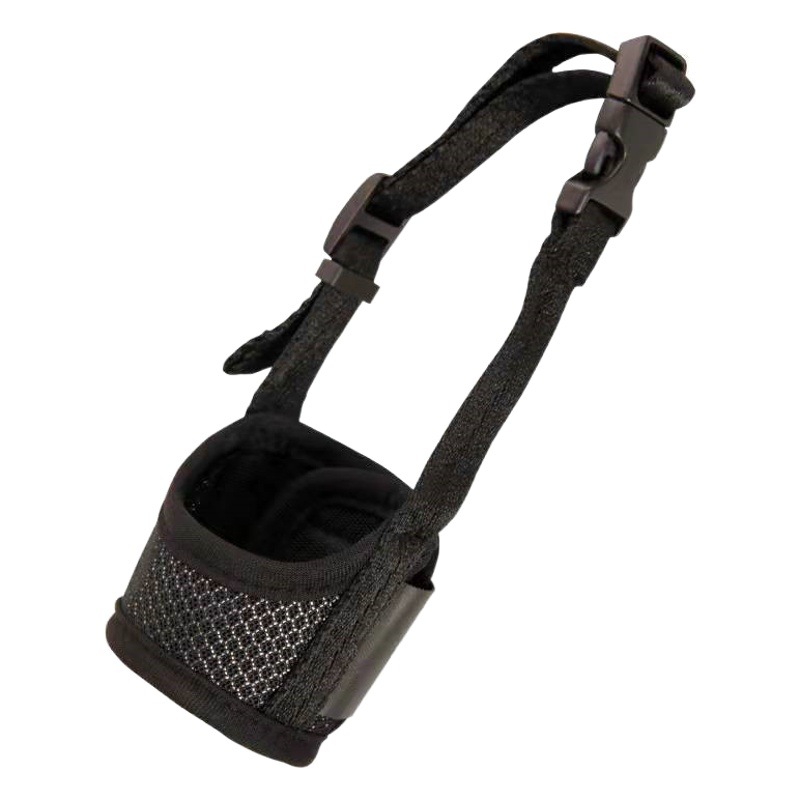 Perro mascota transfronterizo ajustable máscara de malla transpirable perro hocico de restricción anti-mordedura máscara anti-miseating hocico