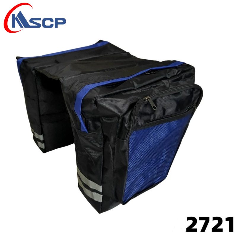 Bicicleta estante trasero bolsa bicicleta de montaña de dos paquetes bicicleta trasera doble paquete bolsa de sillín al por mayor bolsa de coche