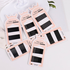 ネットセレブインスタイルかわいい新しいクラウンブラックワンラインクリップスチールクリップ非脱落ヘアクリップU字型クリップヘッドバンド卸売