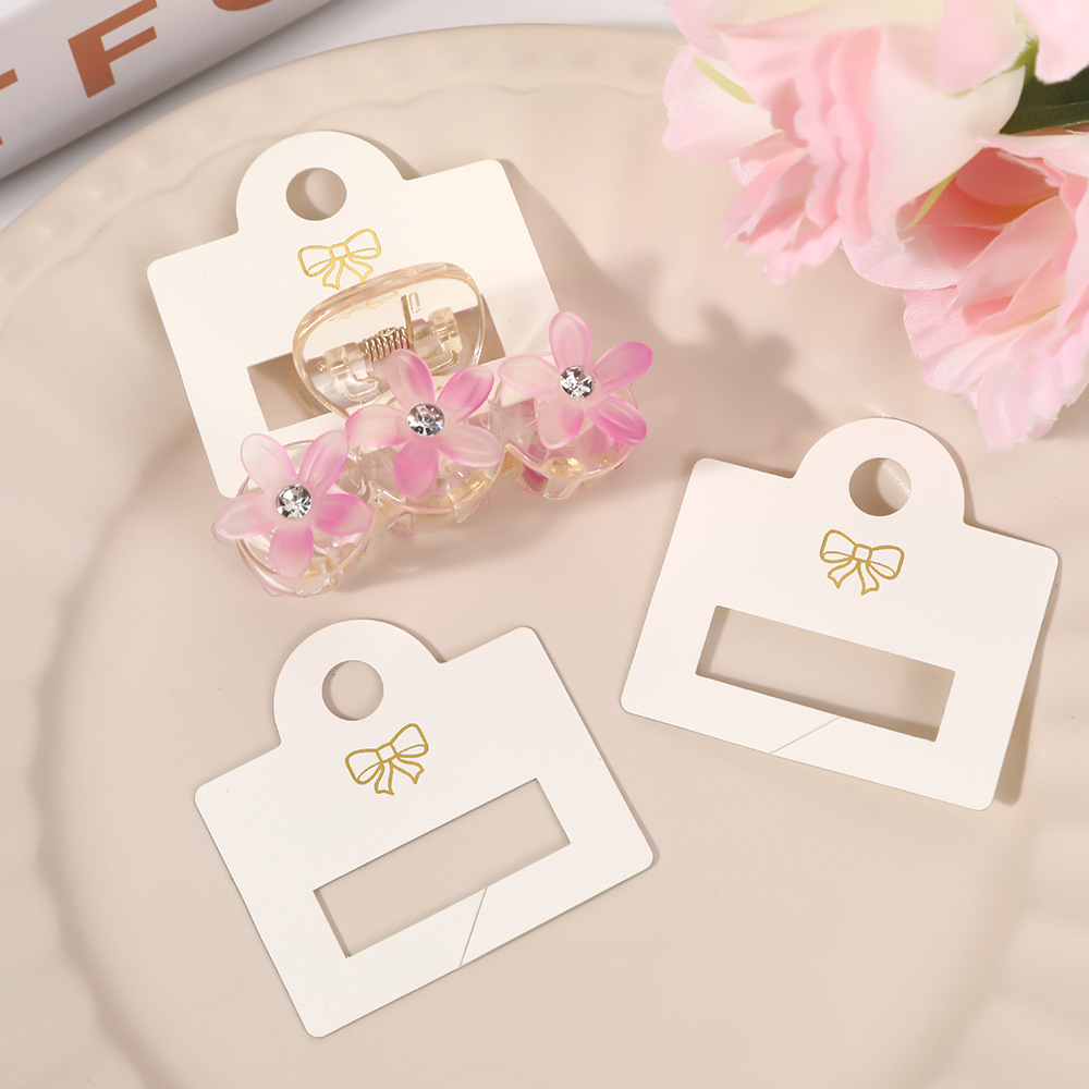 Nuevo clip de tiburón, pegatina de PVC, pinza hueca, tarjeta de papel, horquilla, accesorios para el cabello, exhibición de etiquetas, cartón de embalaje universal