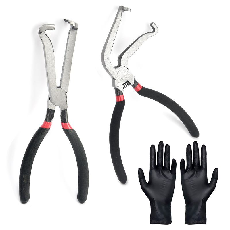 (직선 + 곡선) 전원 차단 펜치 + 장갑 한 쌍