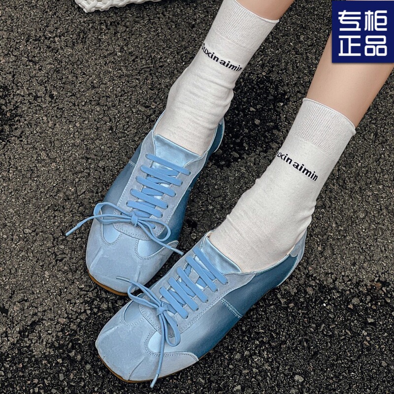 Retro Satin Moral Training Shoes 2025 Spring New Versatile Fashionable Soft-Soled Bow Ballet Shoes Women's Flats Summer