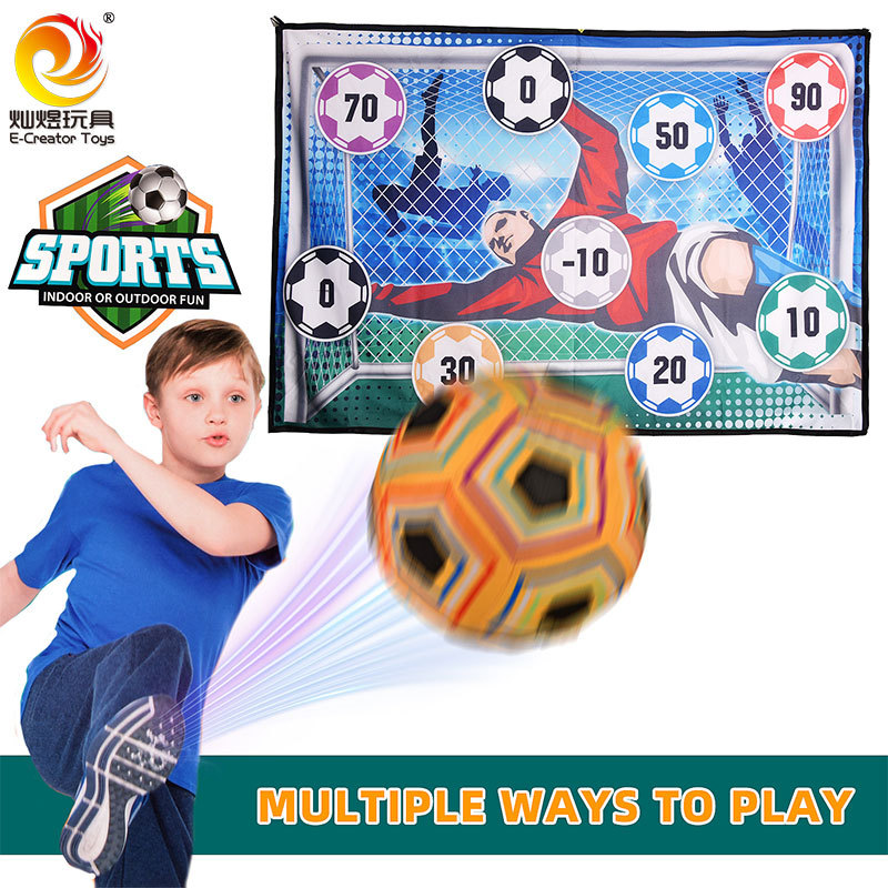Children's Indoor and Outdoor Nine-Gram Grid Door Frame Fabric Soccer Training Set Sports Competition Toy