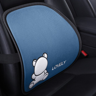 卡通可愛萌寵蜂窩鋼絲腰靠通風透氣按摩護腰墊辦公室座椅靠背墊