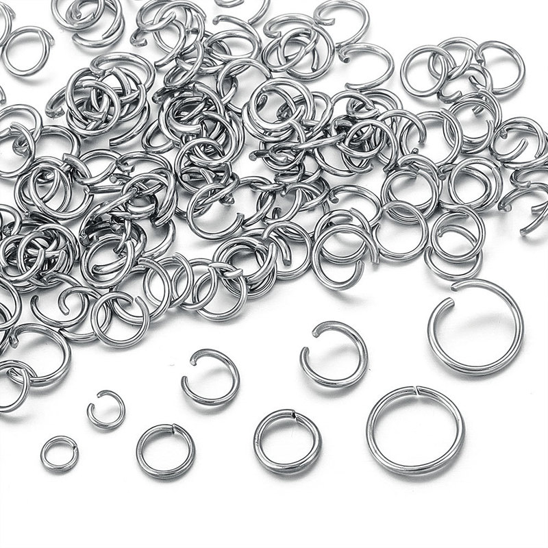 Stainless Steel Jump Ring Open Ring Rust-Free Closed Ring Titanium Steel DIY Jewelry Jewelry Accessories Connecting Ring Handmade Stainless Steel Jump Ring Open Ring Rust-Free Closed Ring Titanium Steel DIY Jewelry Jewelry Accessories Connecting Ring Handmade
