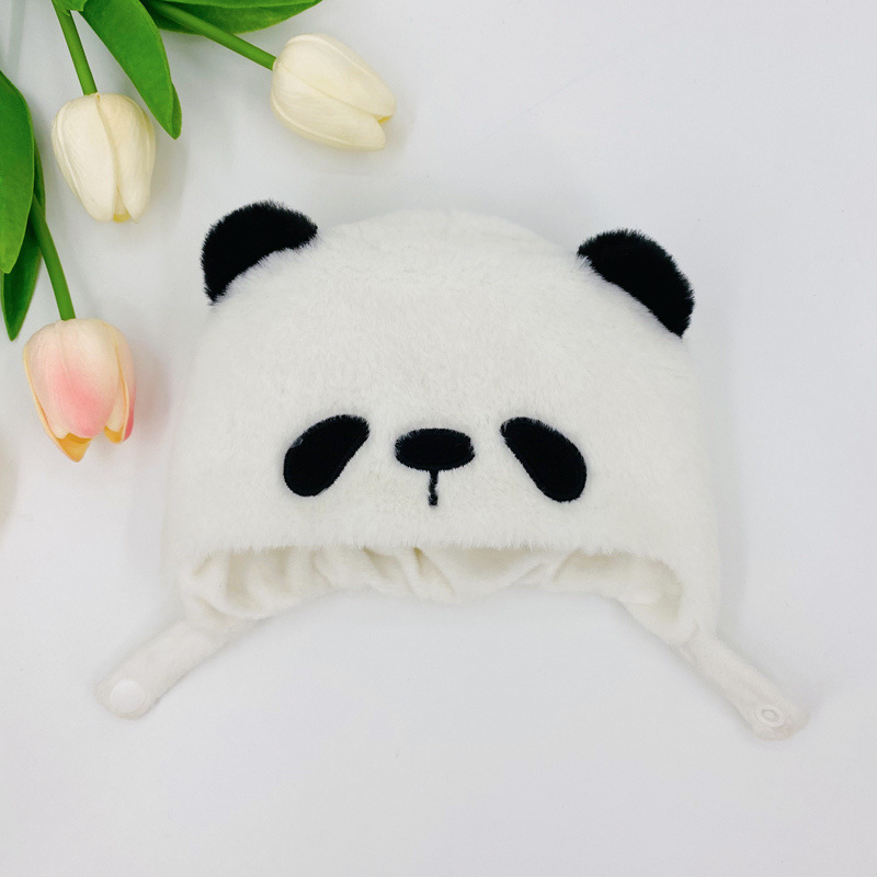 20cm lindo animal de dibujos animados sombrero de la muñeca de algodón sombrero de cerdo Rosa sombrero pequeño Castor muñeca Ropa Accesorios