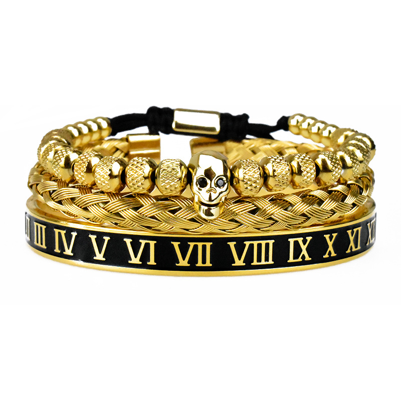 men's woven bracelet stainless steel