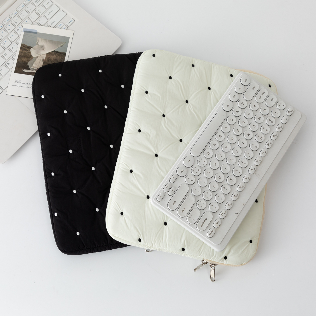 South Korea New Embroidered Point Computer Bag Tablet Computer Bag Inner Bag New Notebook Storage Bag Inner Bag