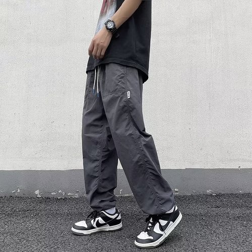 Men's American-style skinny cargo pants for hiking—summer, lightweight, high-street versatile, and casual functional-style trousers