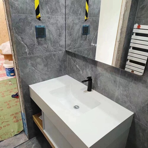 Smart slate basin seamless basin bathroom cabinet designer washbasin combination washbasin bathroom cabinet integrated