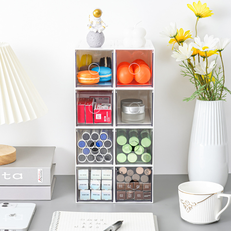 Almacenamiento transparente buenas cosas ins Barra de acrílico caja de almacenamiento de escritorio entrega de una pieza