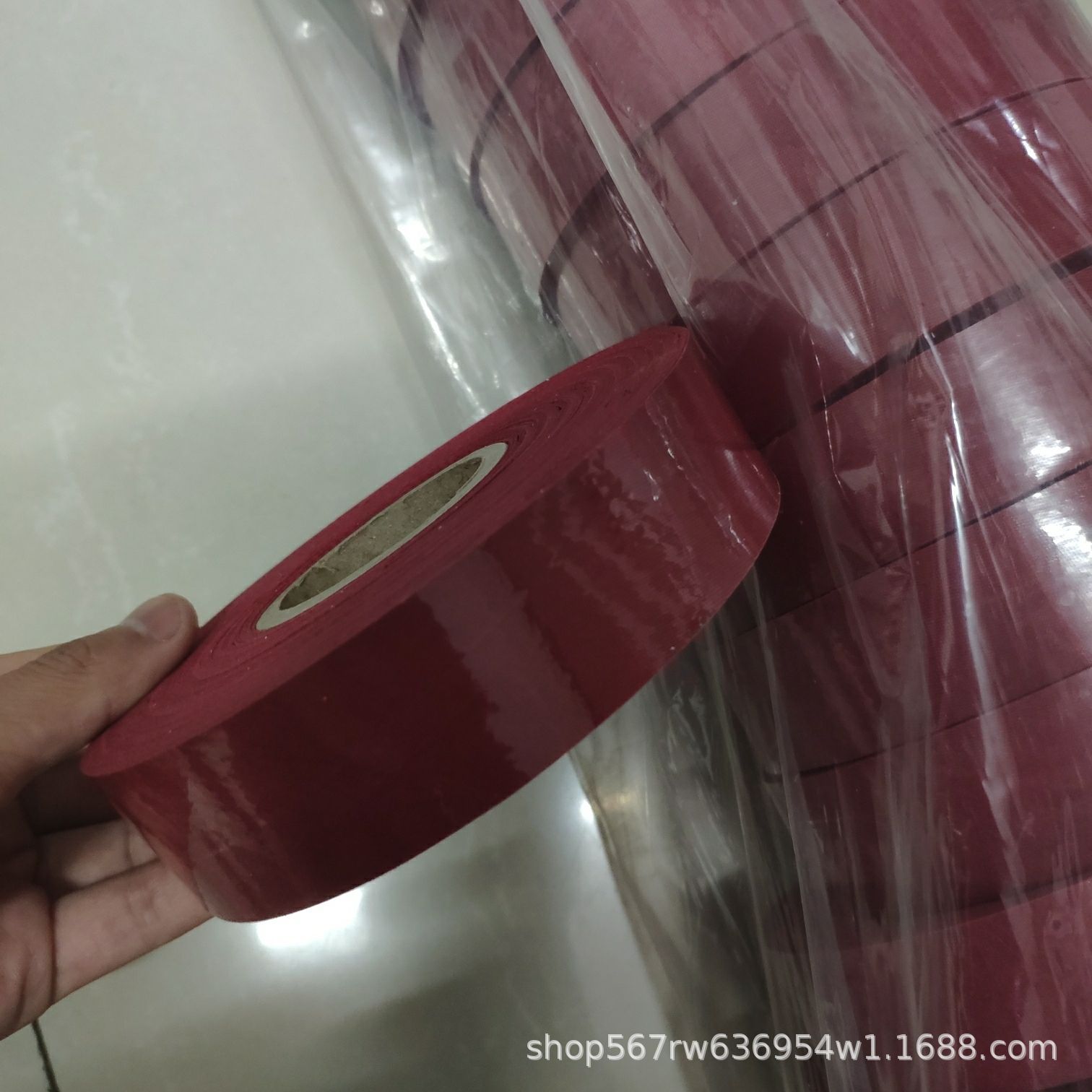 En stock venta al por mayor sarta de poliéster 3,0 cm borde tira de envoltura borde tira de tela con cortina delantal impermeable