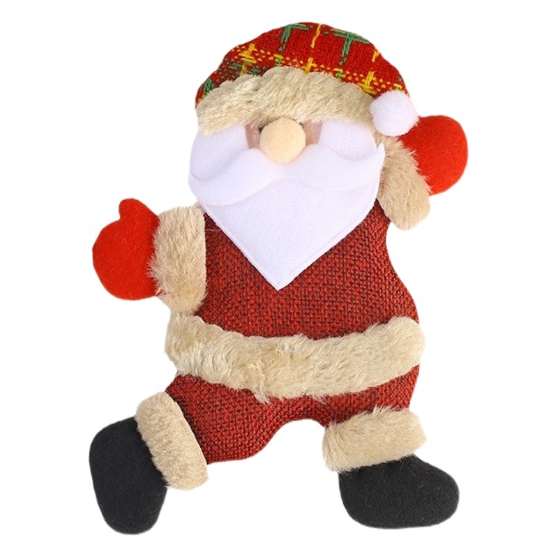 Árbol de Navidad colgante pequeña muñeca bailando viejo muñeco de nieve ciervo oso muñeca regalo de Navidad piezas colgantes decoraciones de Navidad