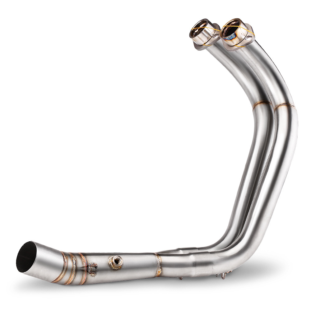 Motorcycle Exhaust Pipe Mt07 Front Section Sc Duckbill Tail Section 675Sr Cbr400 Rc390 2014-2024