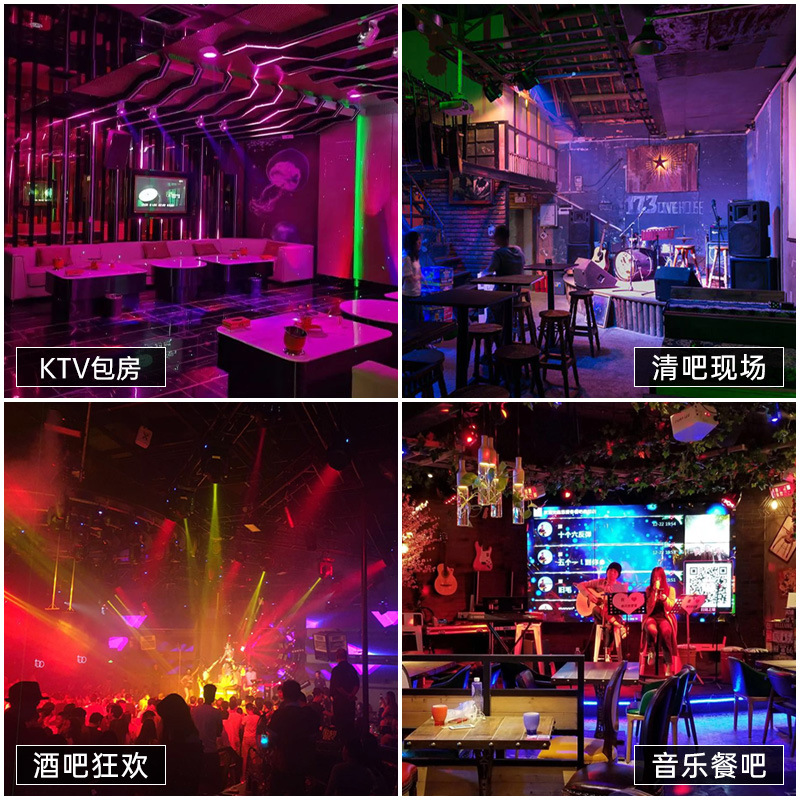 36 lámparas de panel de matriz de 15W para espectáculo de escenario bar KTV lámpara de teñido estilo de atmósfera de caballo de carreras