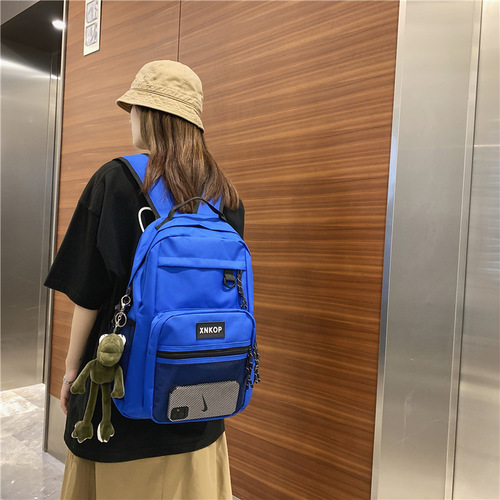 Schoolbag female college student black large capacity  new fashion backpack backpack male ins computer bag trendy and cool