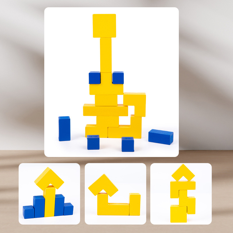 Rusia educación temprana rompecabezas bloques bloques bloques de construcción niños niñas rompecabezas juguetes al por mayor