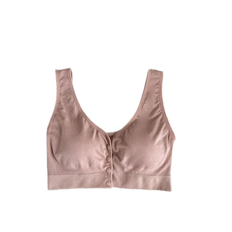 シームレスなプラスサイズの産後美しいバックブラ、幅広の肩、授乳中の母親、固定カップ、太いmm、フロントボタン、ワイヤーフリーのプッシュアップ|undefined
