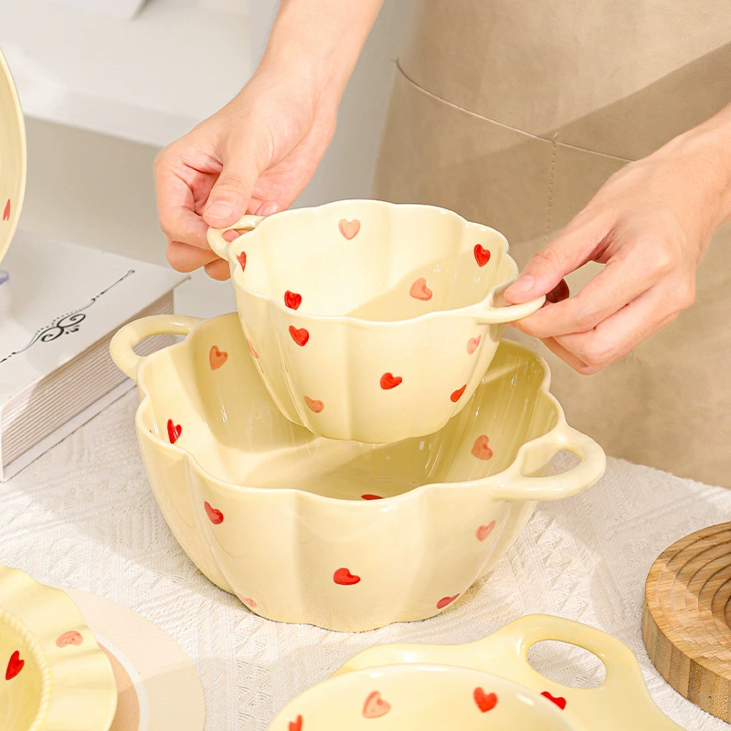 Cream tableware, high quality ceramic set, spoon, french style