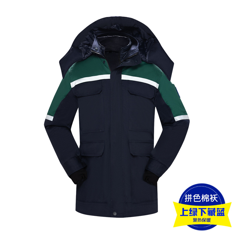 Ropa de trabajo, chaqueta de algodón, invierno, color antiestático, estación de servicio, ropa de algodón caliente, ropa de algodón personalizada