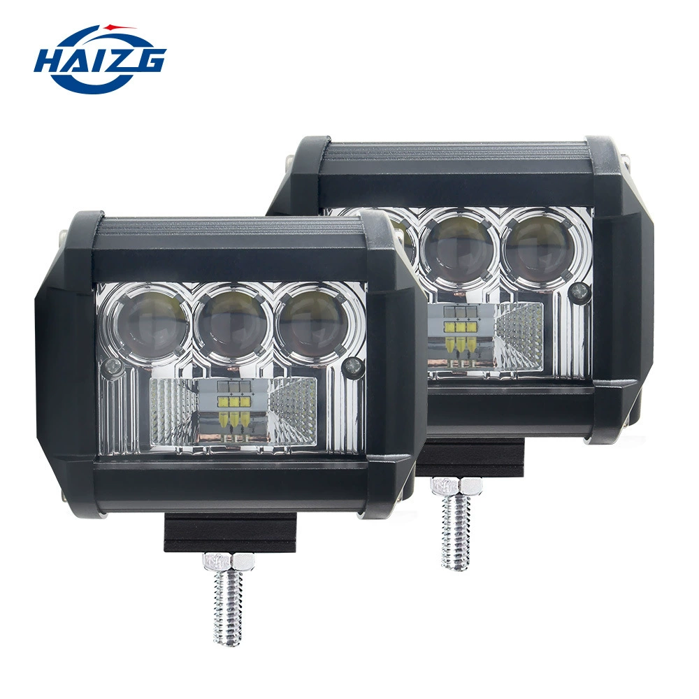 HAIZG Новый Автомобильный светодиодный рабочий свет 4 дюйма двухрядный 24 Вт подсветка прожектор инспекционный свет модификация света