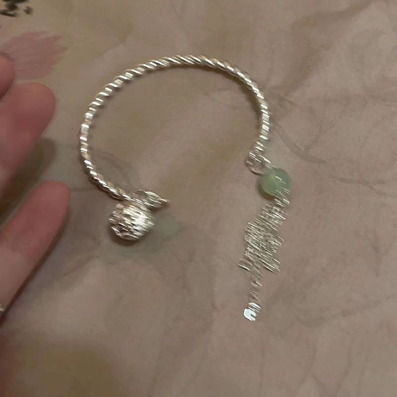 Nuevo estilo chino seguridad borla doble pulsera estilo antiguo pulsera un paso simple campana pulsera novias regalo