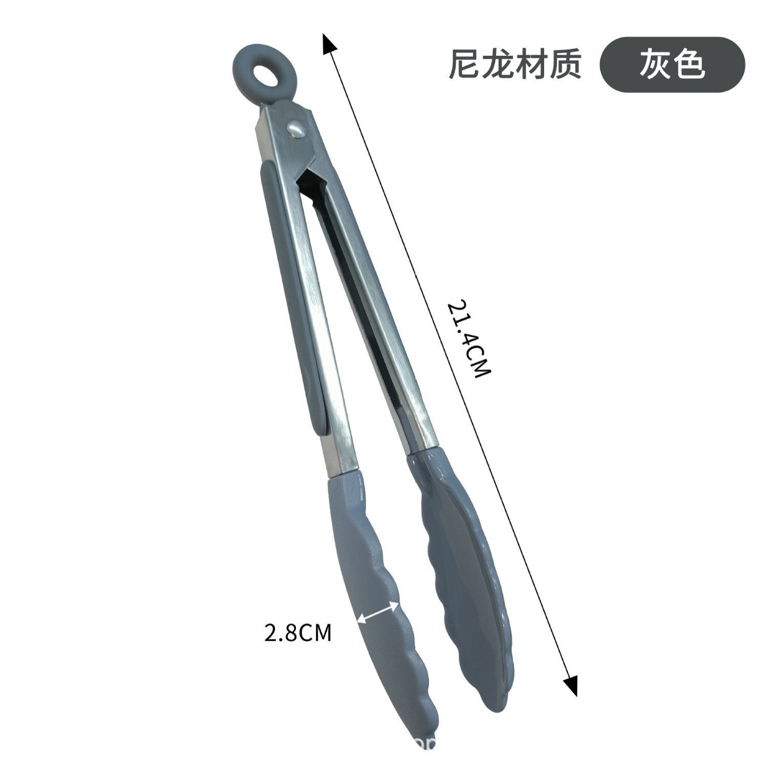 Pinzas para Alimentos de Acero Inoxidable 430, Resistentes a Altas Temperaturas, Pinzas para Barbacoa Anti-quemaduras para Exteriores, Utensilios de Cocina, Venta Caliente Transfronteriza de Barbacoa