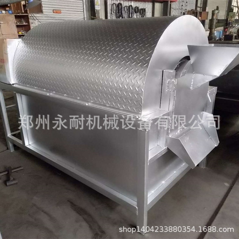 厂家供应不锈钢燃气炒豆机 电加热滚筒大豆炒货机 黑豆青豆炒货机